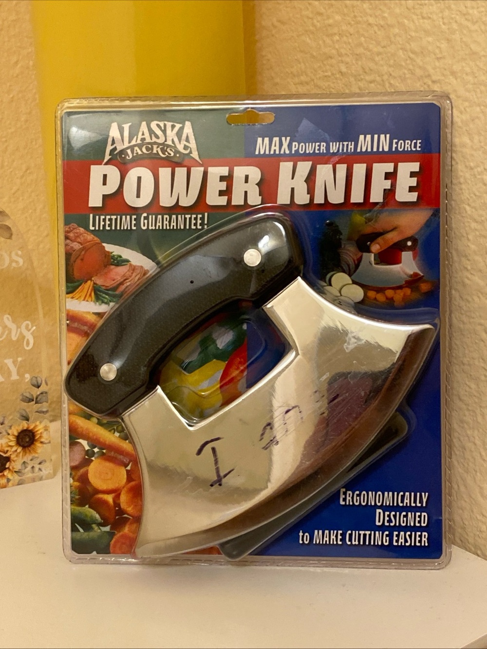 6" ALASKA ULU POWER KNIFE  Lifetime Guarantee High Carbon Stainless Steel Blade